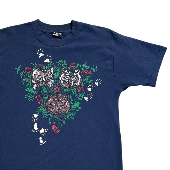 Other - Vintage Boy Scouts of America Bear Wolf Bobcat Single Stitch Graphic Tee, size M
